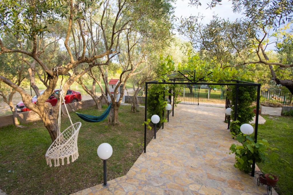 Zahrada ubytování vila halkidiki