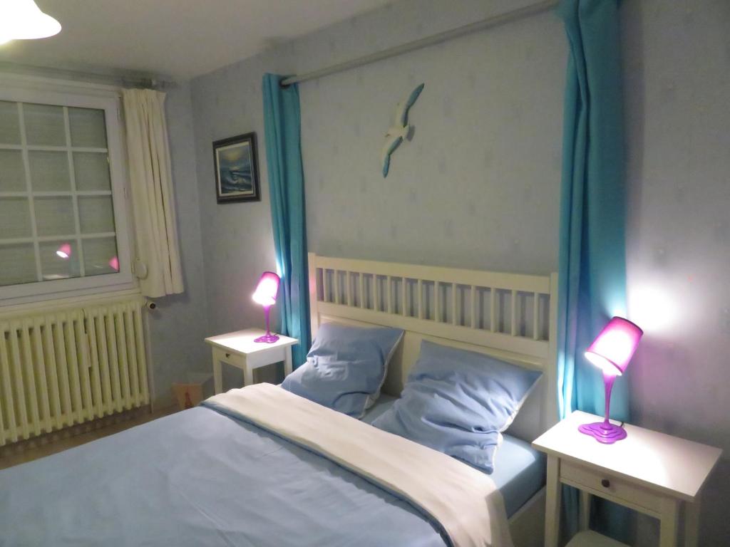 Postel nebo postele na pokoji v ubytování Asphodèle