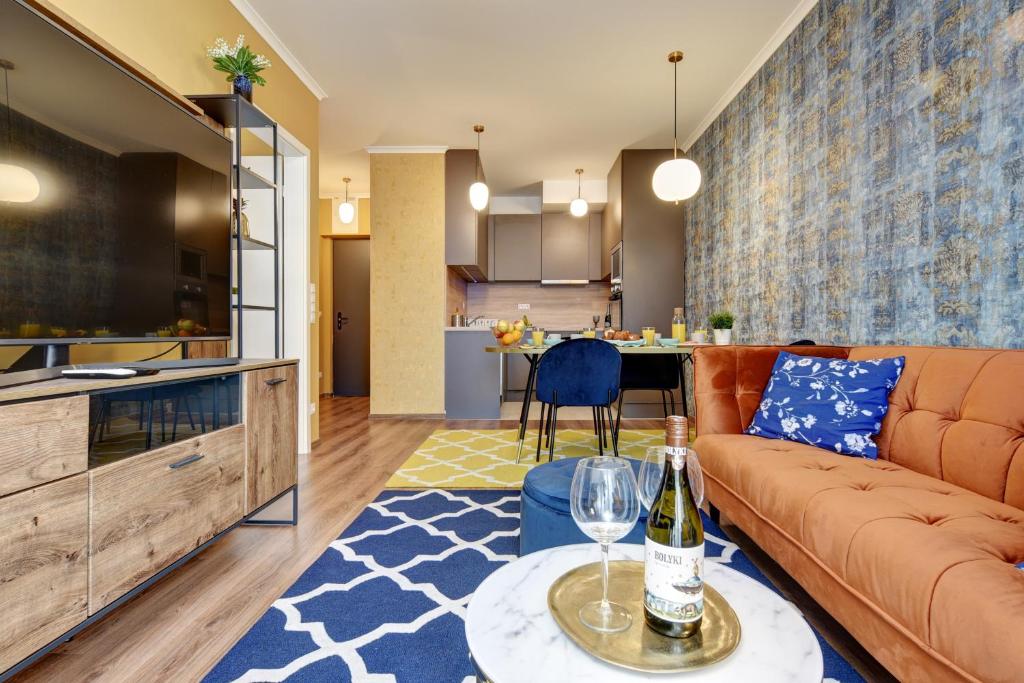 Vision Apartments Budapestにあるシーティングエリア