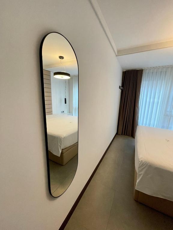 A bed or beds in a room at Luxury boutique playa Silgar