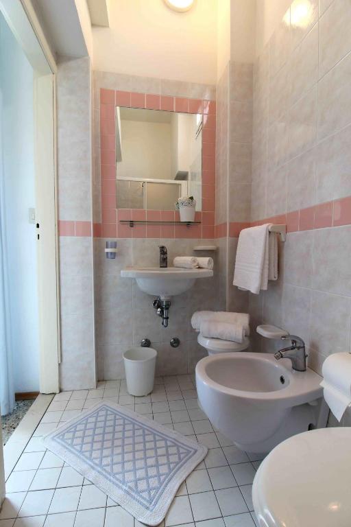 Koupelna v ubytování Hotel Kelly