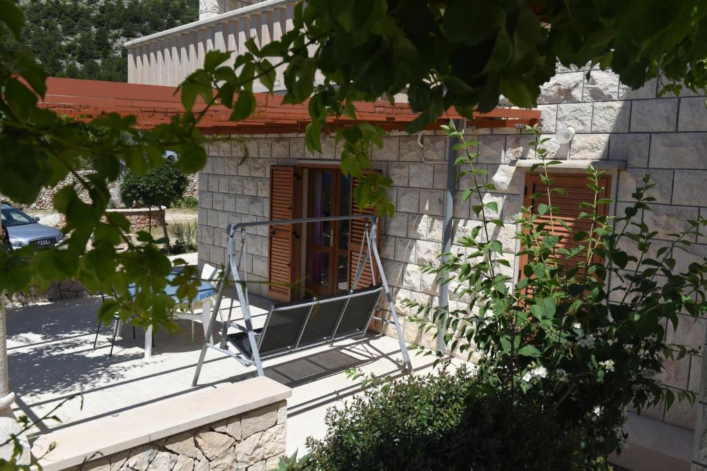 Zahrada ubytování Apartments Podbarje