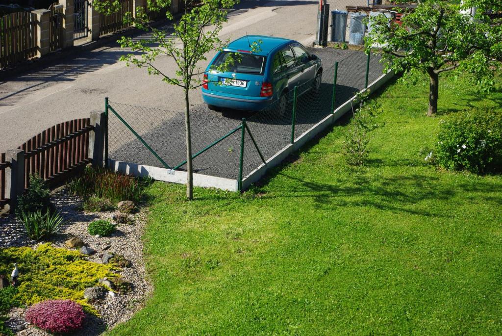 Zahrada ubytování Apartmán U Špýcharu