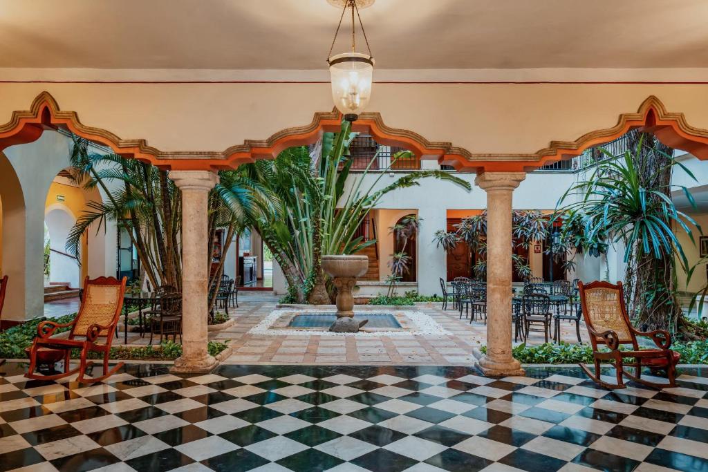 Zahrada ubytování Casa del Balam Merida