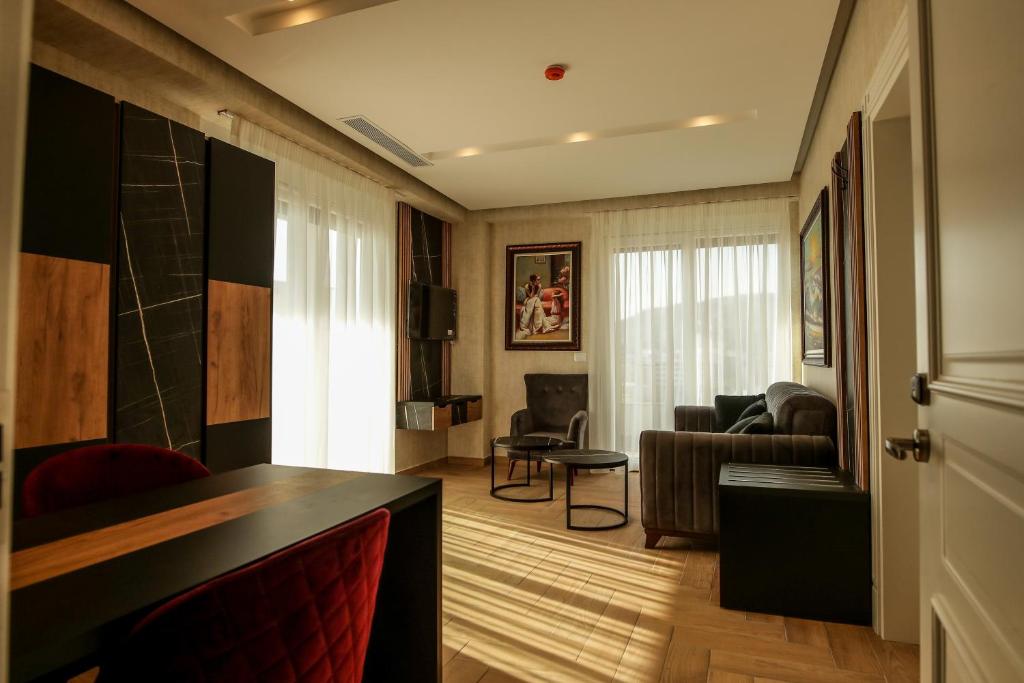 Posezení v ubytování Rozafa Blu Hotel