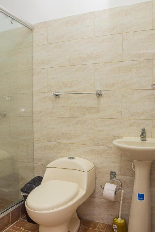 Koupelna v ubytování Ikara Hotel Campestre Villeta