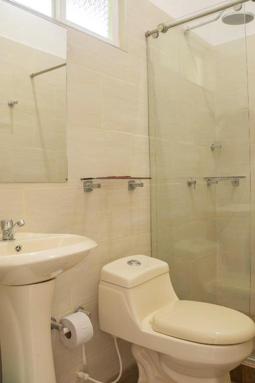 Koupelna v ubytování Ikara Hotel Campestre Villeta