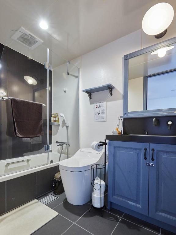 Koupelna v ubytování Hostel Cuore Kurashiki