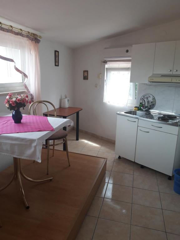 Kuchyň nebo kuchyňský kout v ubytování Villa Salyna