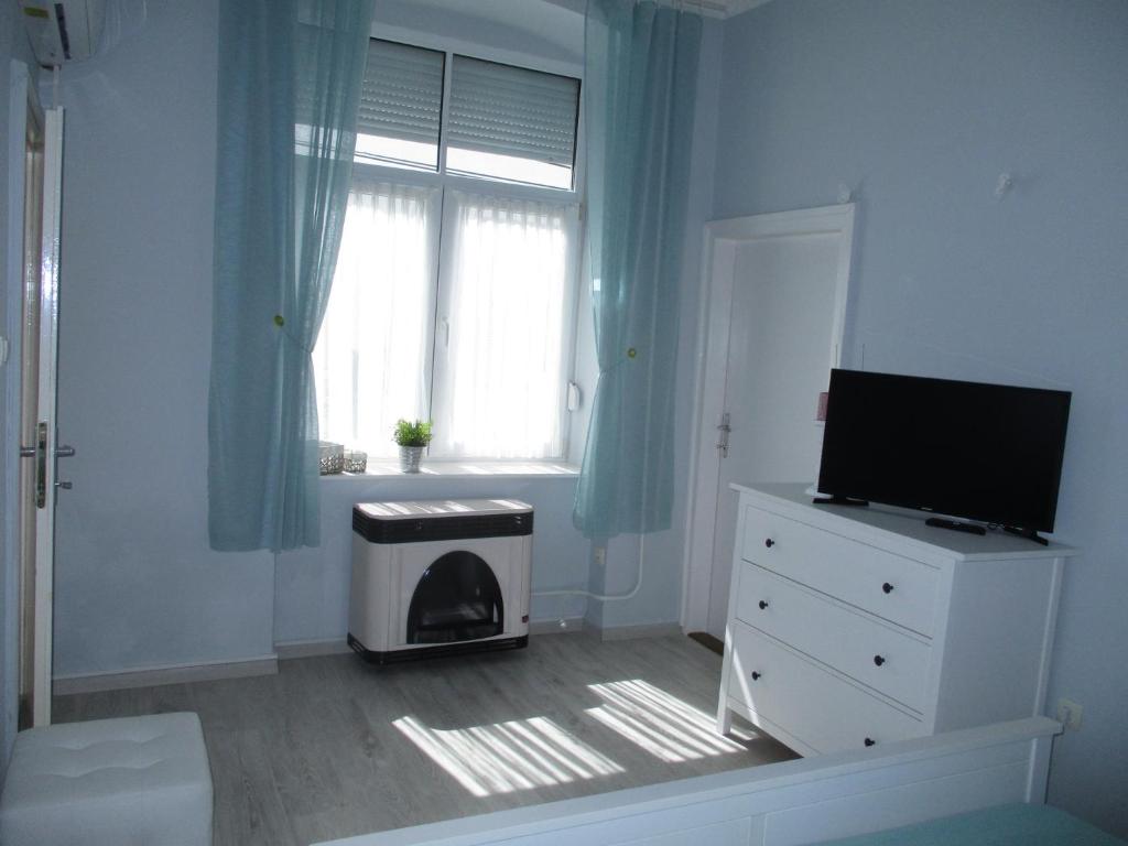 TV a/nebo společenská místnost v ubytování Ferencesek apartman