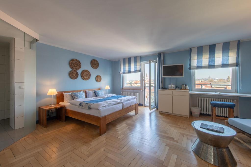 Postel nebo postele na pokoji v ubytování Hotel Viva Sky
