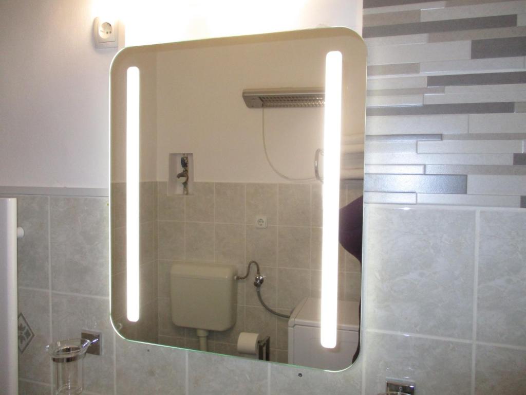 Koupelna v ubytování Ferencesek apartman