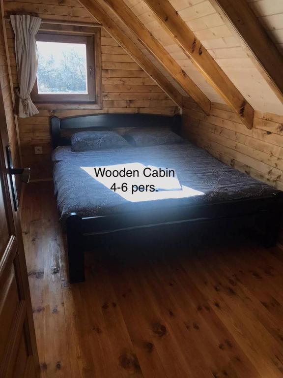 Postel nebo postele na pokoji v ubytování Camp Lipovo