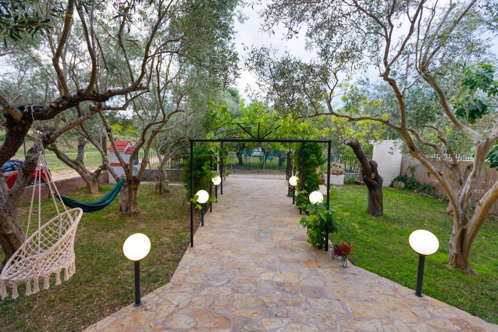 Zahrada ubytování vila halkidiki