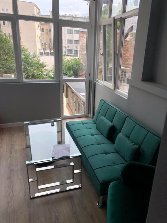 A seating area at CENTER APARTMENT PLOVDIV