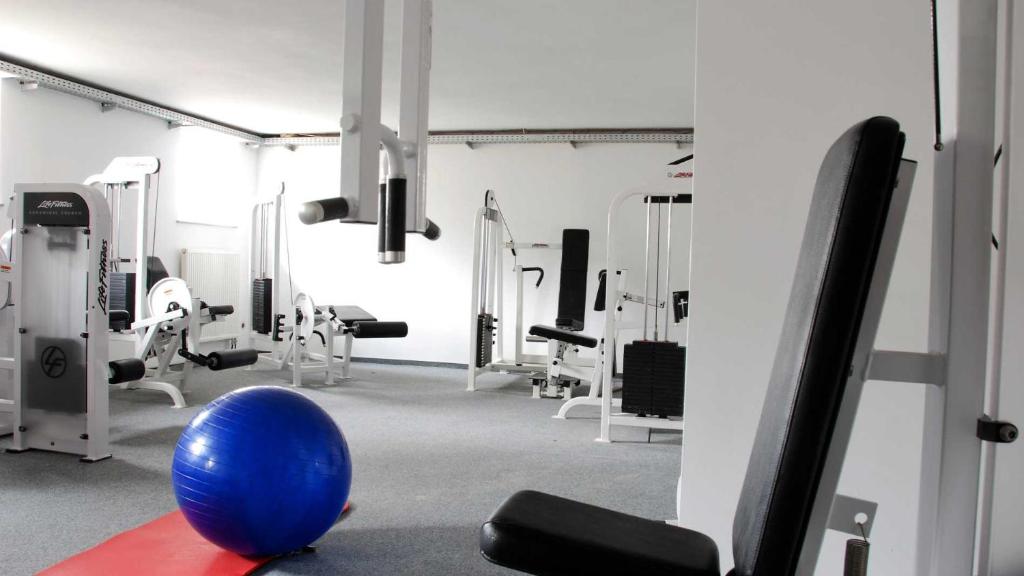 Fitness centrum a/nebo fitness zařízení v ubytování Boardinghouse am Rosensee