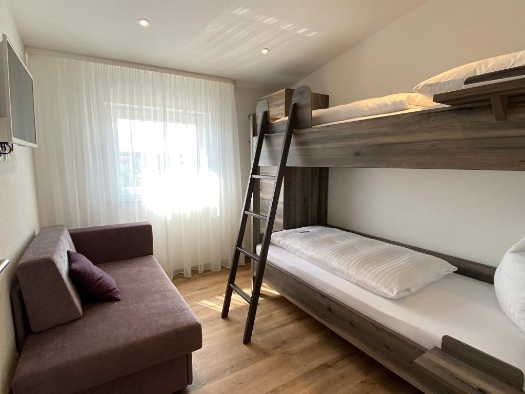 Postel nebo postele na pokoji v ubytování Hotel Kosel garni UG