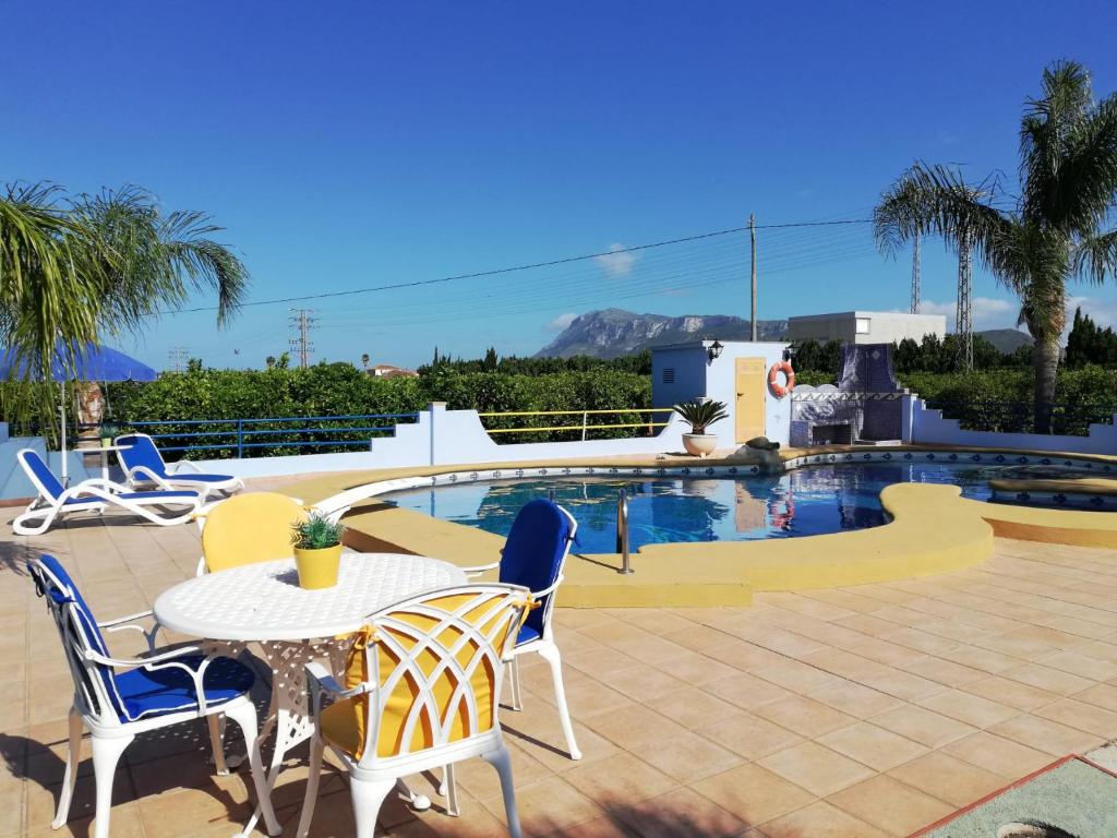 Bazén v ubytování Apartamento en villa con piscina privada nebo v jeho okolí
