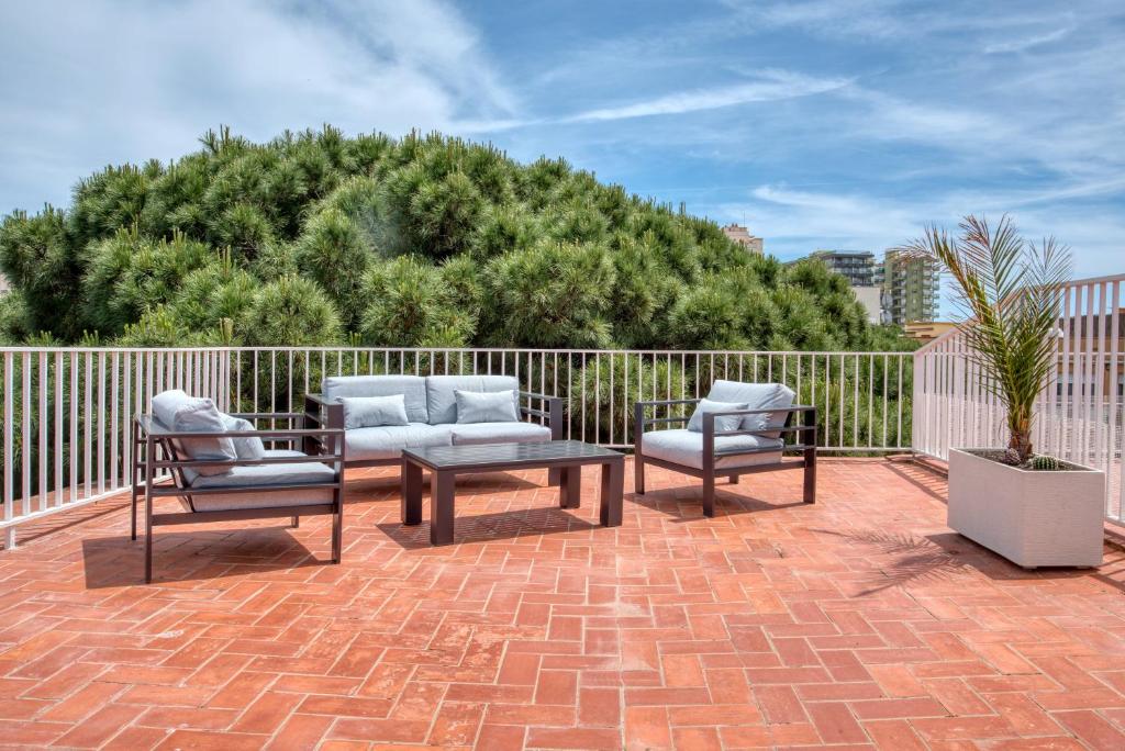 Balkón alebo terasa v ubytovaní Albatros Apartament per 5 persones en ple centre amb gran terrassa i aparcament a 5 minuts de la Platja Gran