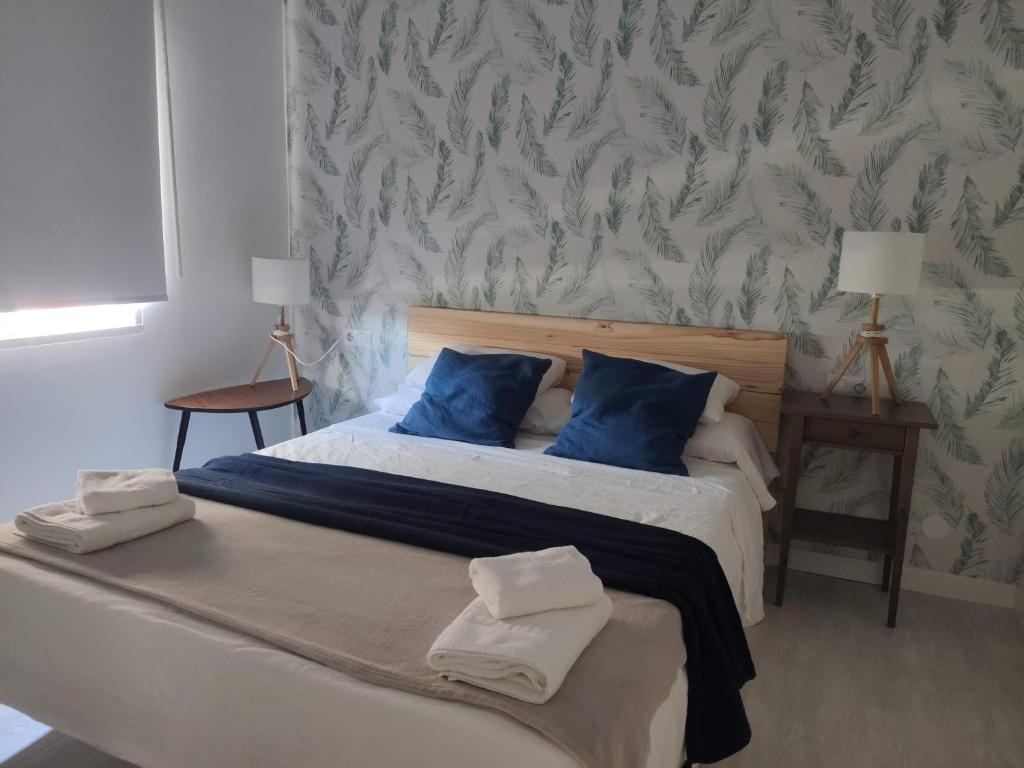 Posteľ alebo postele v izbe v ubytovaní Apartamento de diseño en la playa