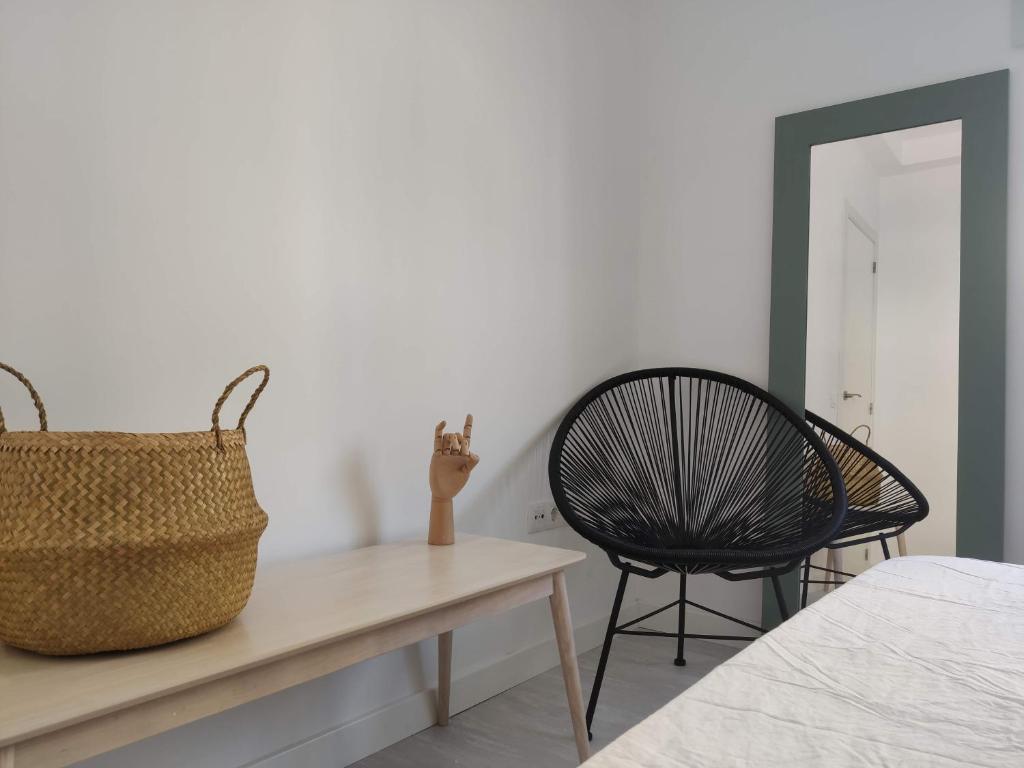 Posteľ alebo postele v izbe v ubytovaní Apartamento de diseño en la playa