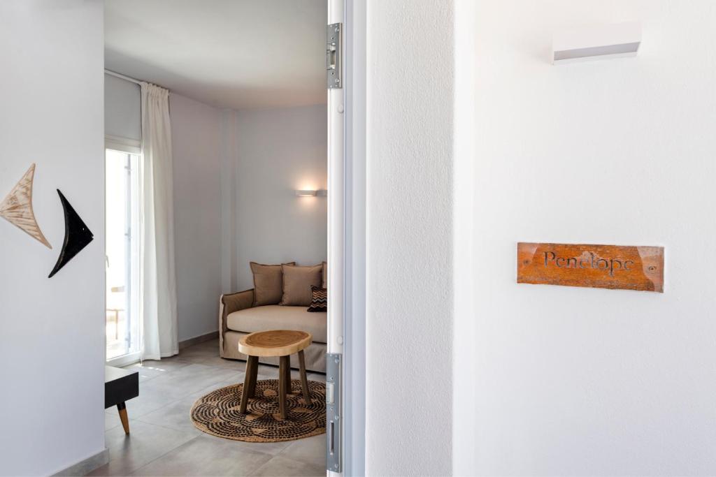 Posezení v ubytování Drios Luxury Studios