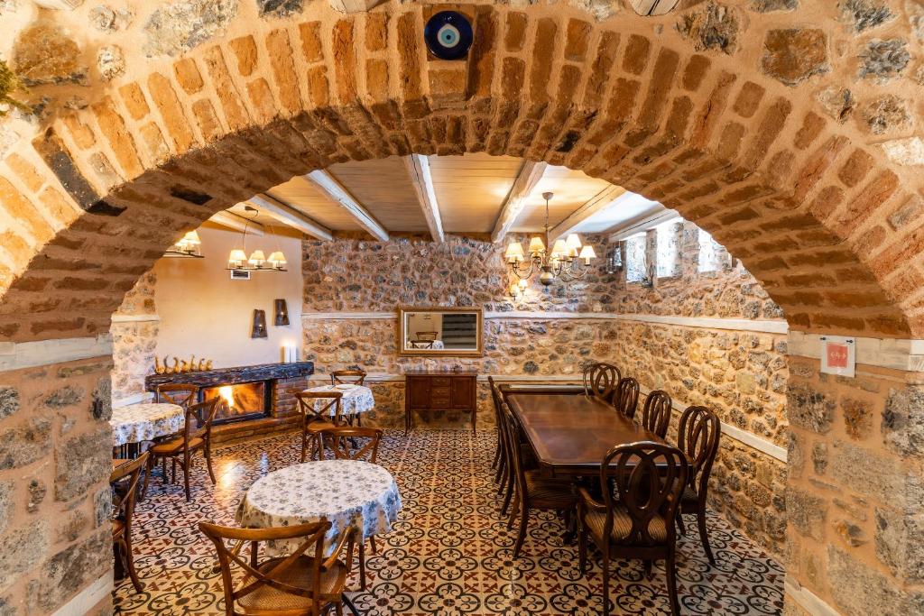 Restaurace v ubytování Palio Litochoro The Countryside Lodge