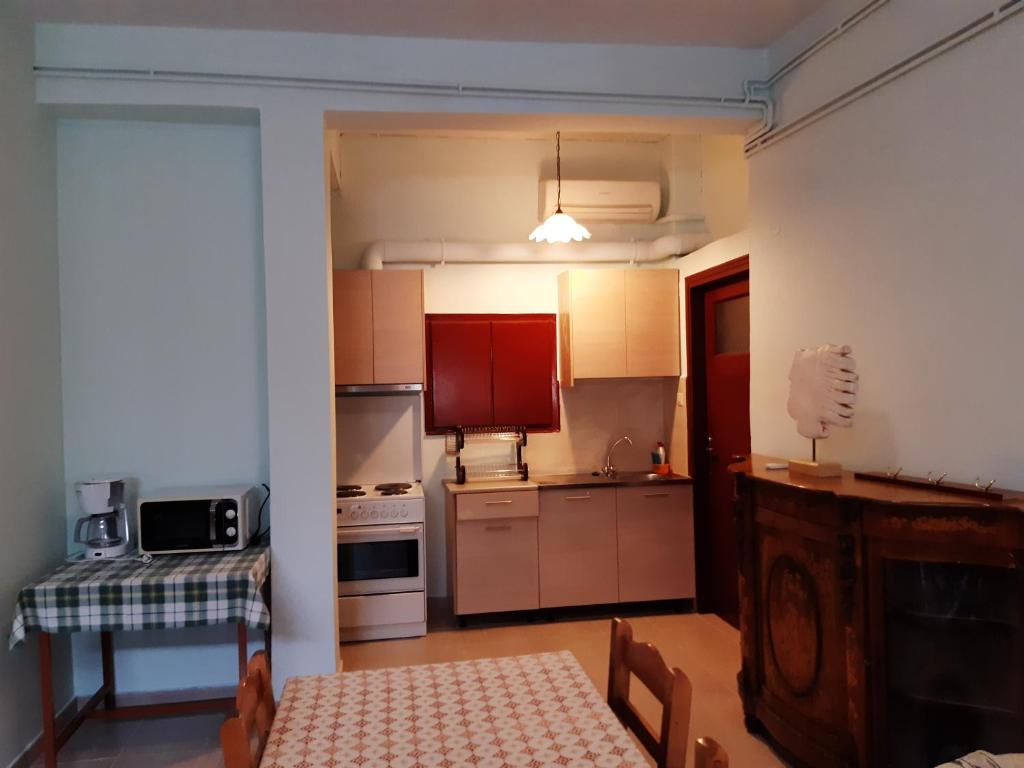 Kuchyň nebo kuchyňský kout v ubytování Christina Guest House