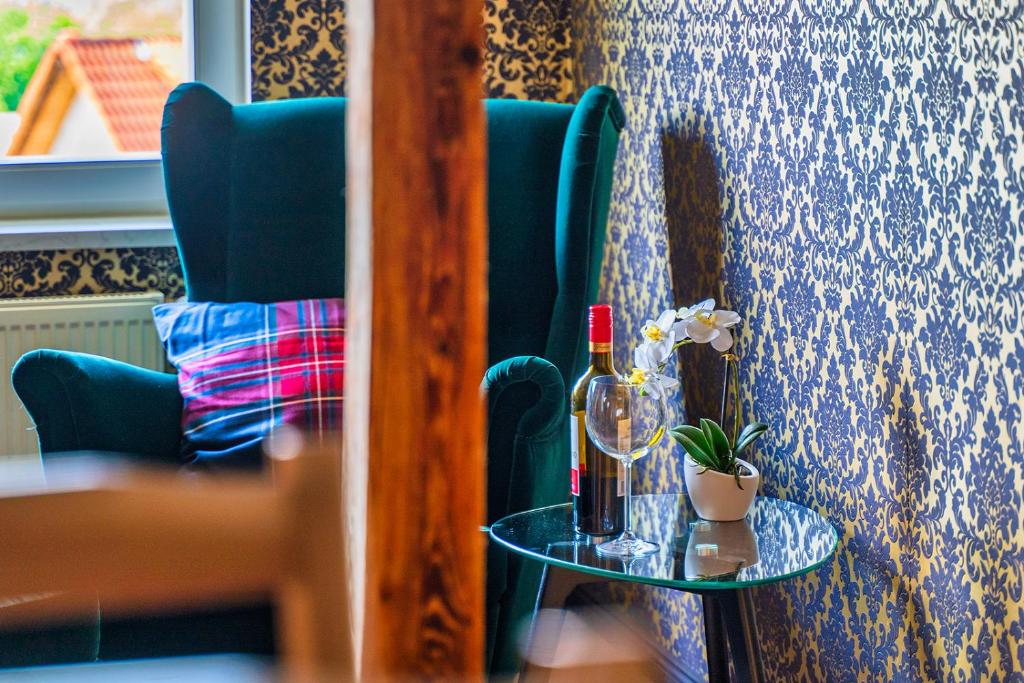 Χώρος καθιστικού στο Ferienwohnung Ziegelbergsweg