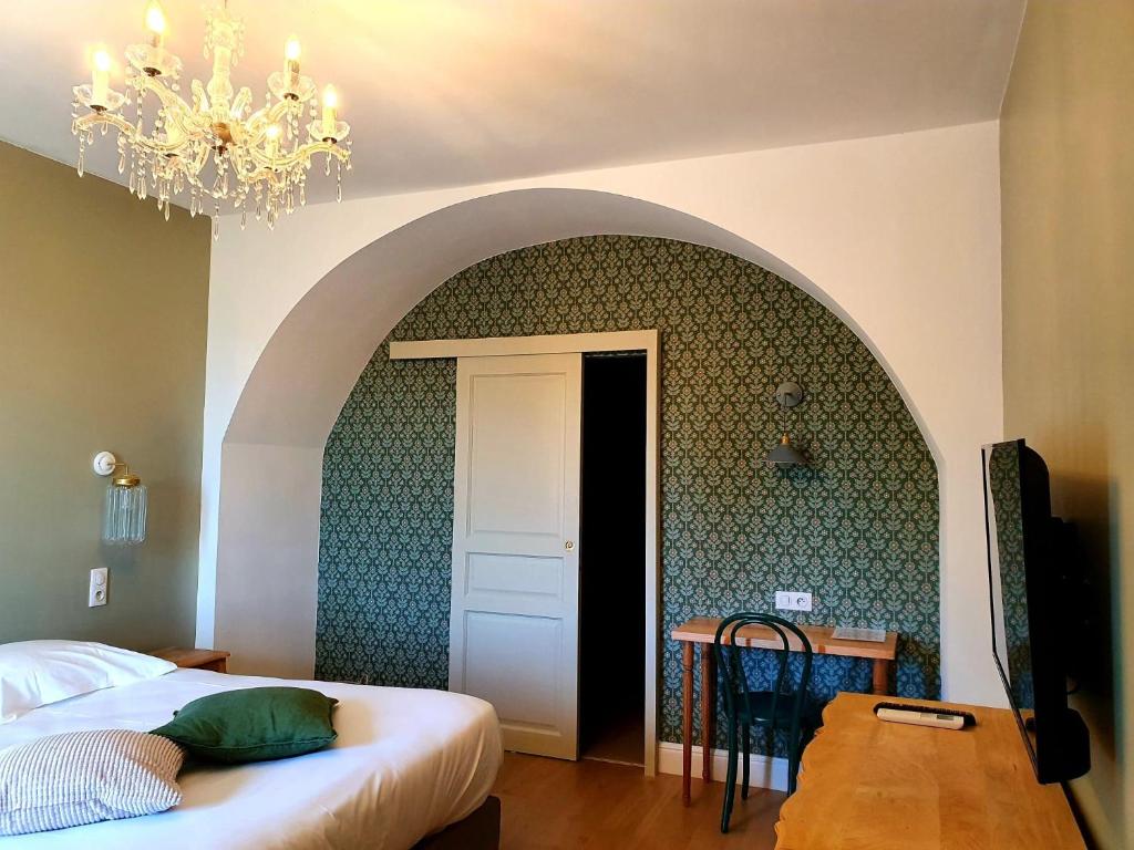 Postel nebo postele na pokoji v ubytování Hôtel U Frascone