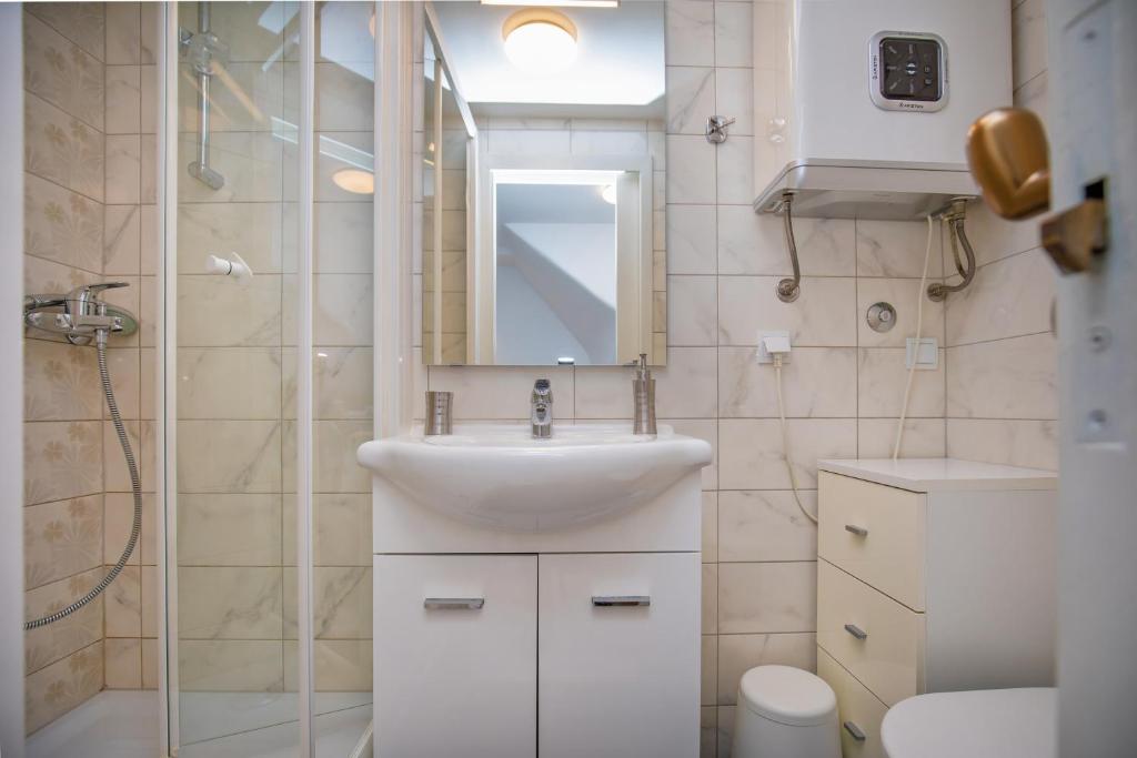 Koupelna v ubytování Studio Apartment Bell