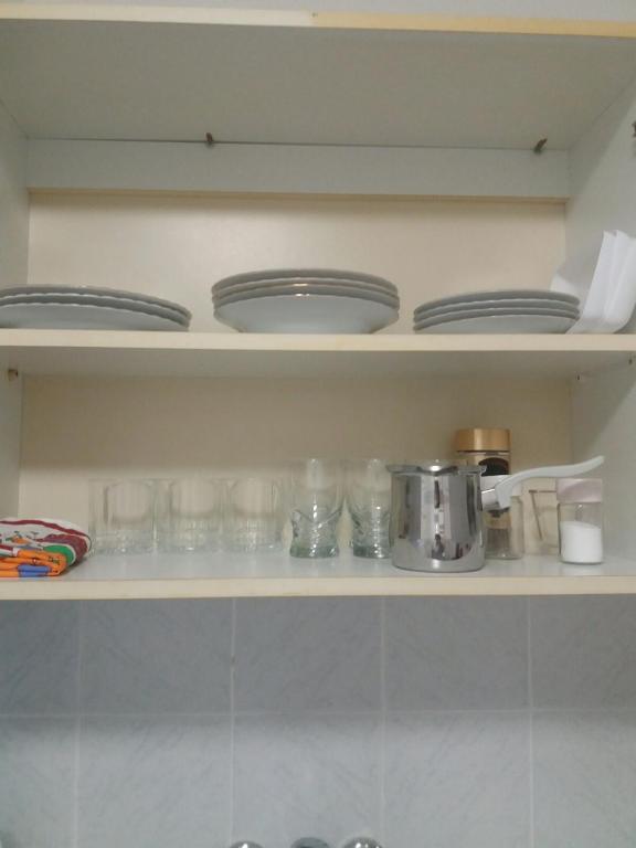 Kuchyň nebo kuchyňský kout v ubytování Apartman Breza