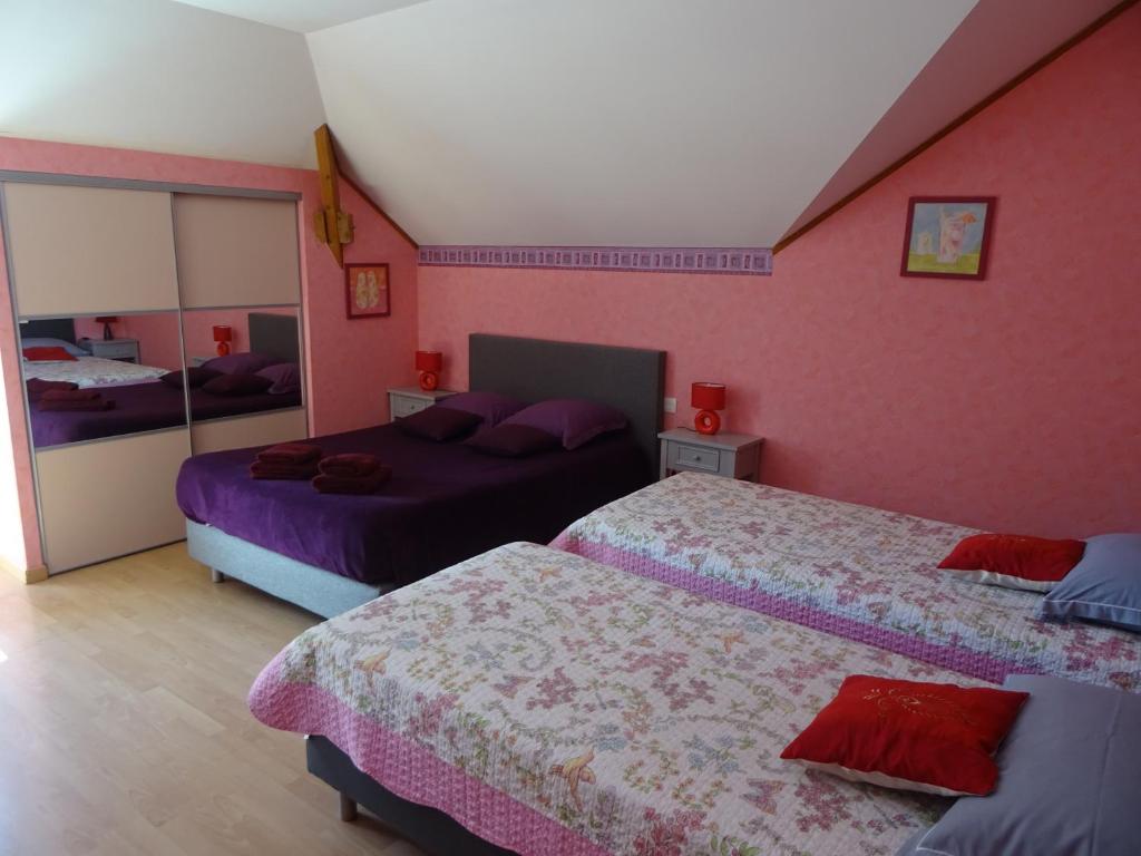 Cafecouet'Breizh - Habitación Cuádruple Con Baño Privado