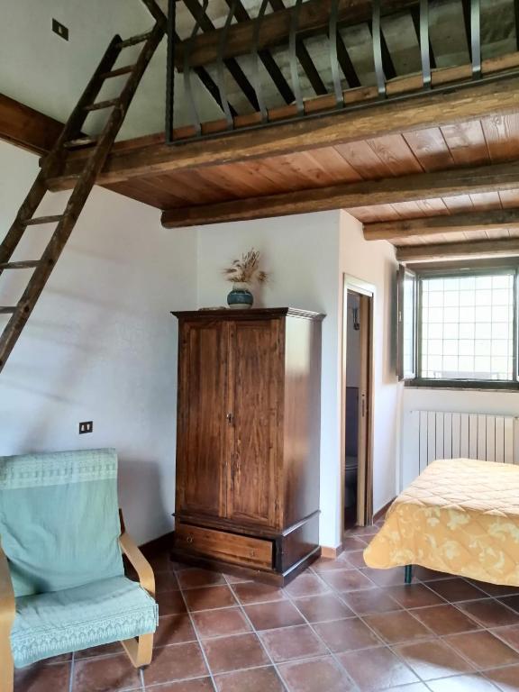 Postel nebo postele na pokoji v ubytování Predio Potantino