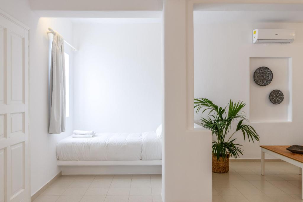 Posteľ alebo postele v izbe v ubytovaní Quattro Venti Suites Mykonos