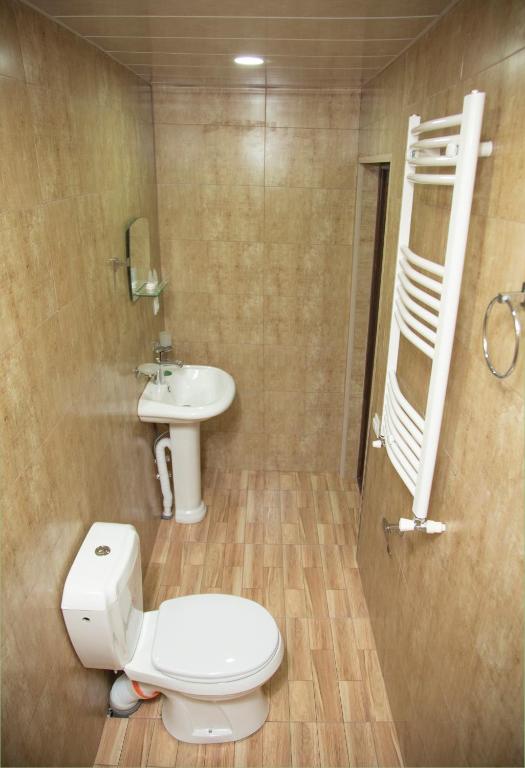 Koupelna v ubytování My Space Kazbegi