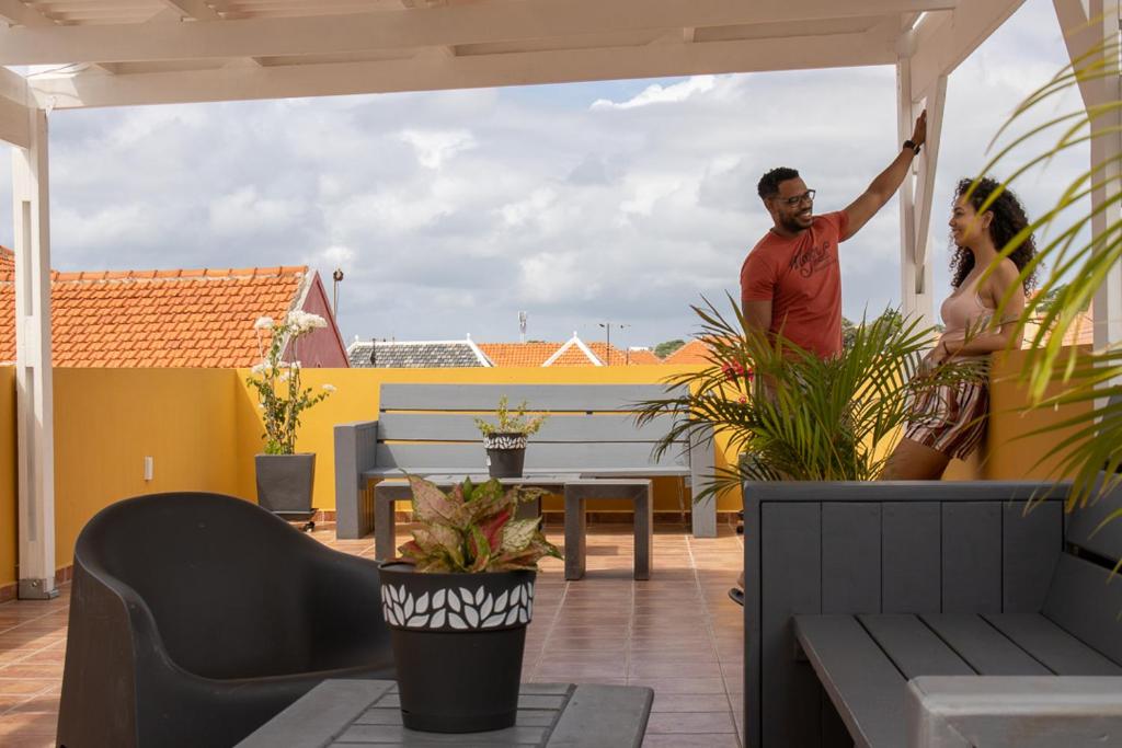 Balkón nebo terasa v ubytování Mustique Suites Curacao
