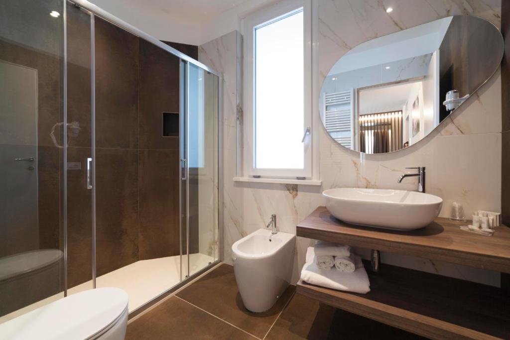 Koupelna v ubytování Hotel La Gradisca