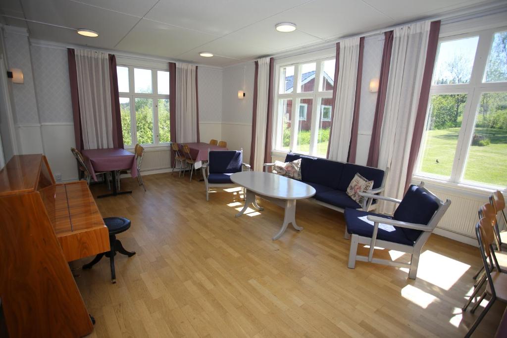 Posezení v ubytování Semesterhemmet Sommarro