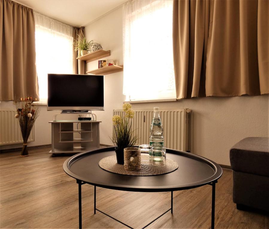 TV a/nebo společenská místnost v ubytování Schlossgartenpassage