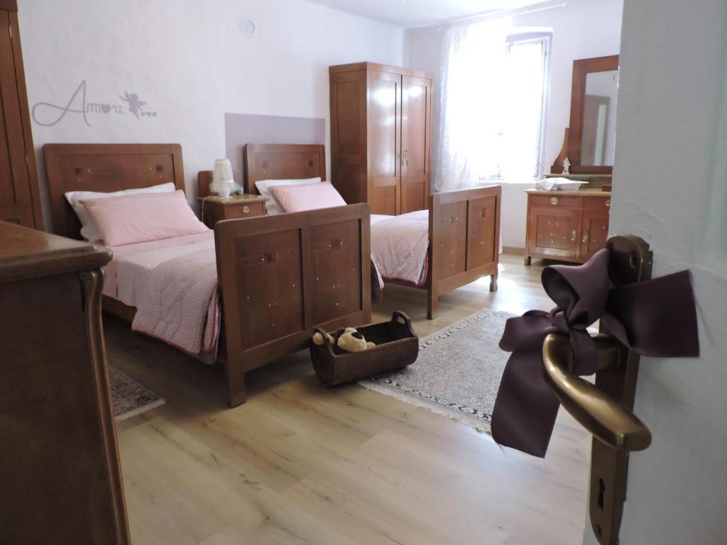 Postel nebo postele na pokoji v ubytování Angie&zii