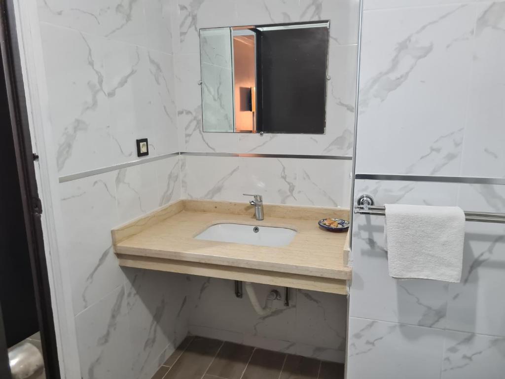 Koupelna v ubytování Hotel Lixus