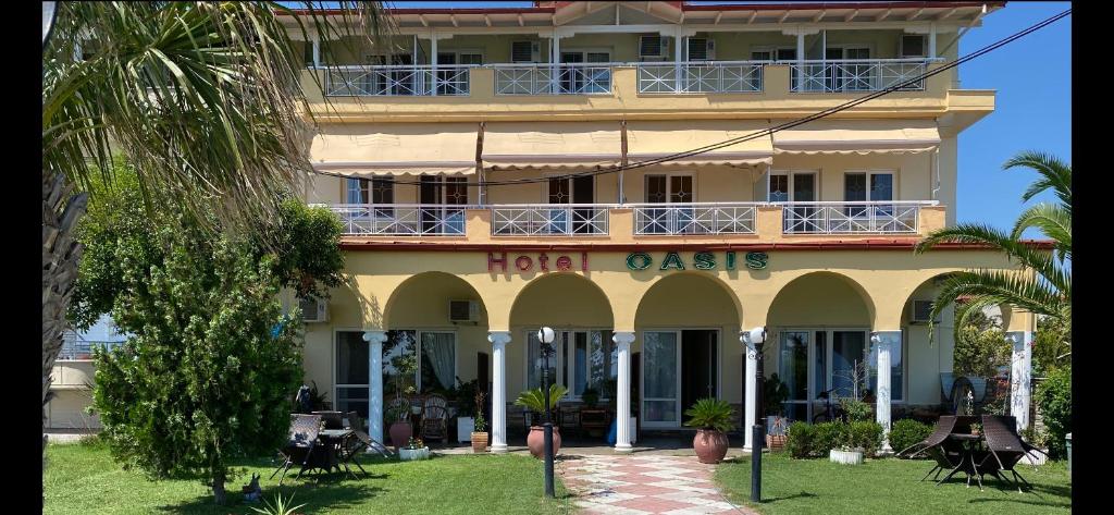 Budova, kde se aparthotel nachází