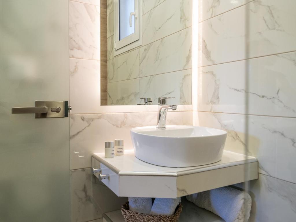 Kúpeľňa v ubytovaní Margaritari Apartments