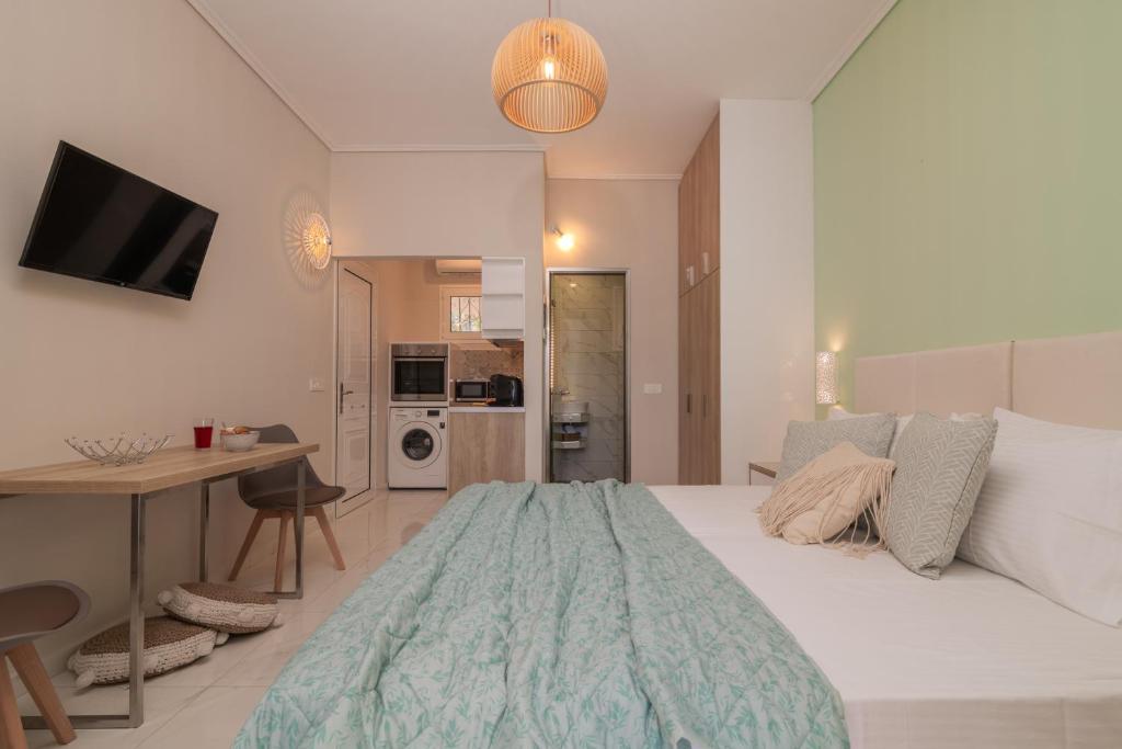Kuchyňa alebo kuchynka v ubytovaní Margaritari Apartments