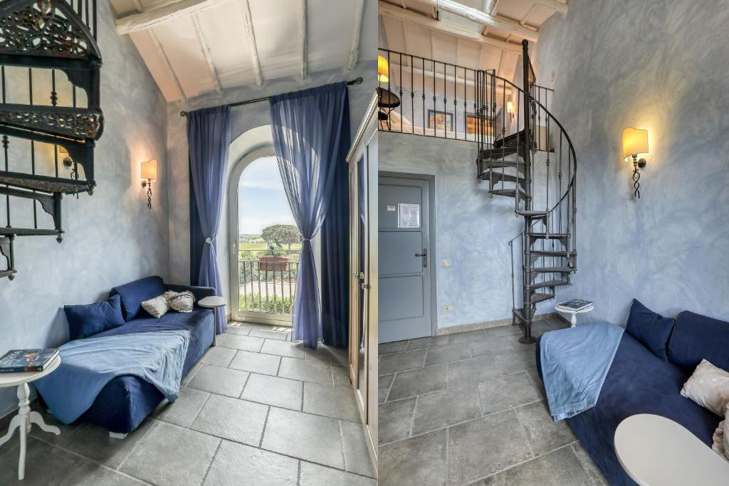 Posezení v ubytování Relais Pian Di Vico