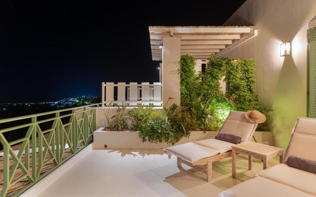Balkon lub taras w obiekcie Casa Di Fiori Andros Suites