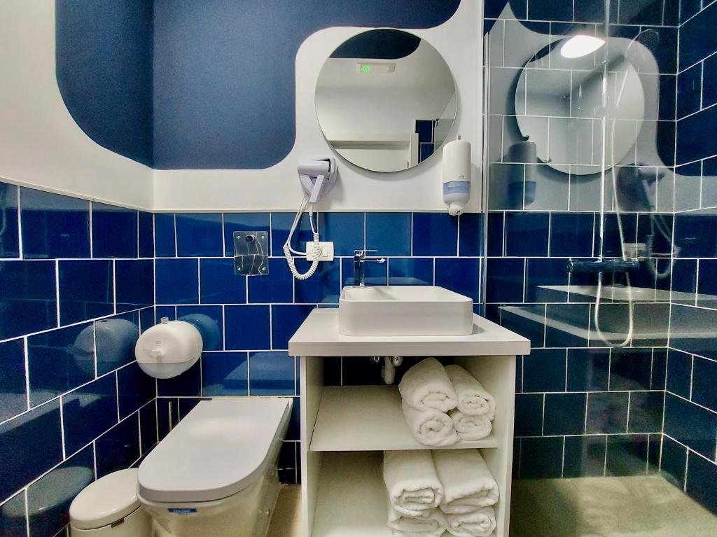 Koupelna v ubytování Atypicap Capsule Hostel