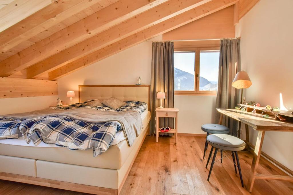 Postel nebo postele na pokoji v ubytování Milachra Penthouse