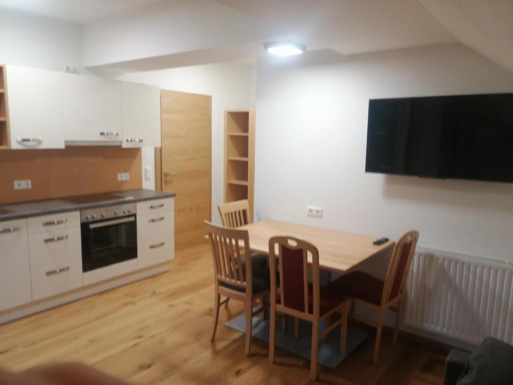 Kuchyň nebo kuchyňský kout v ubytování Ferienhof Gindl und Gästehaus Gindl